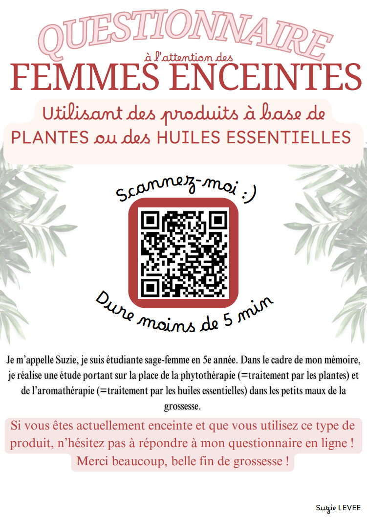 Femmes enceintes - utilisation de produits à base de plantes et d'huiles essentielles