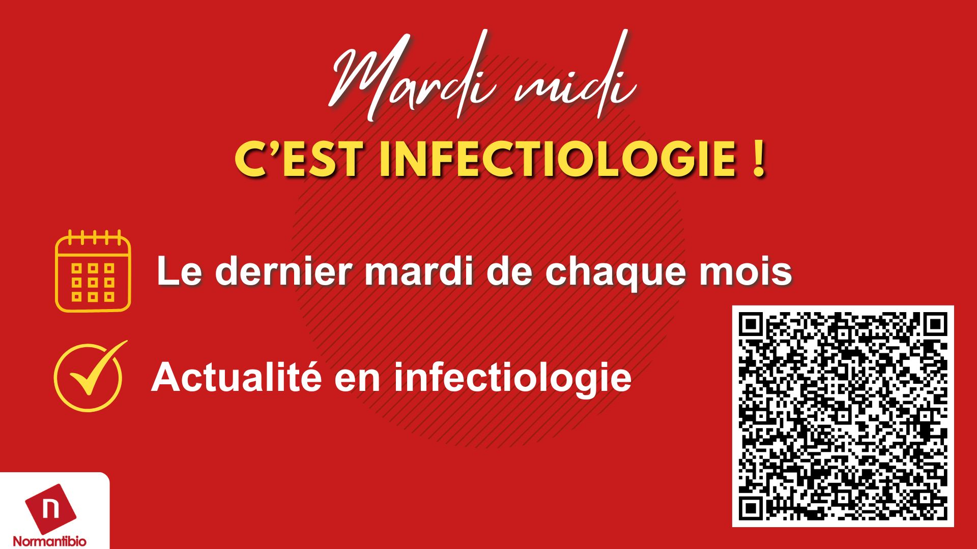 « Mardi midi c’est infectiologie ! » - webinaire le 24/02/26 à 13h30 : antibiothérapie par voie sous-cutanée