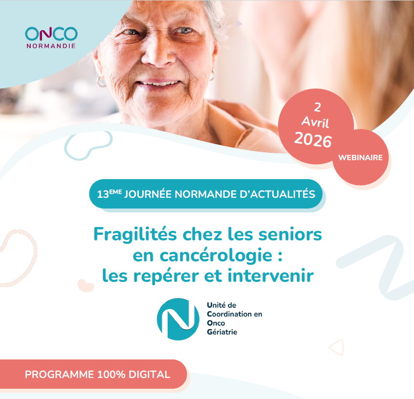 Cancers des personnes âgées - 13e journée d'actualités le 02/04/26 à Rouen à 14h00 (format 100% digital)