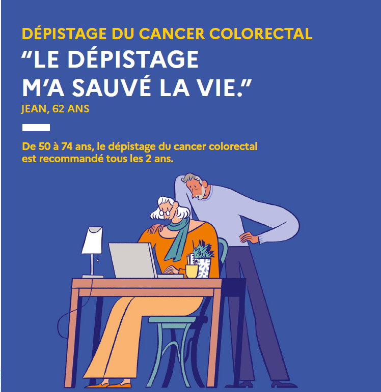 Mars Bleu - Supports de communication pour le dépistage du cancer colorectal en pharmacie