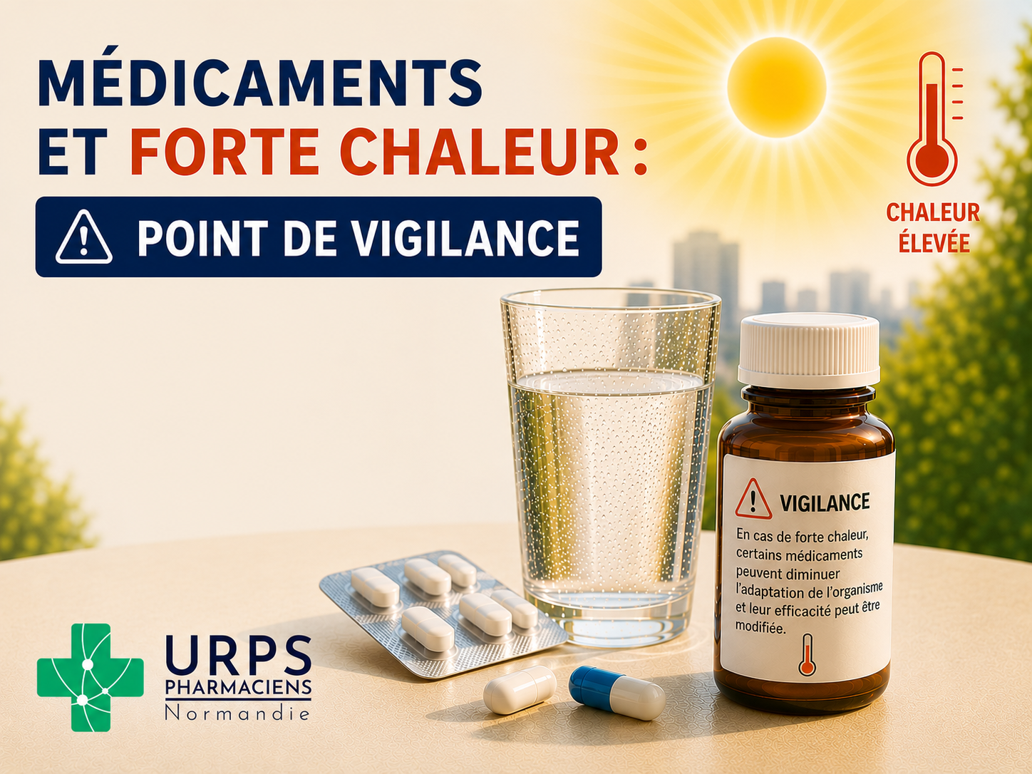 Médicaments et forte chaleur : restons vigilants