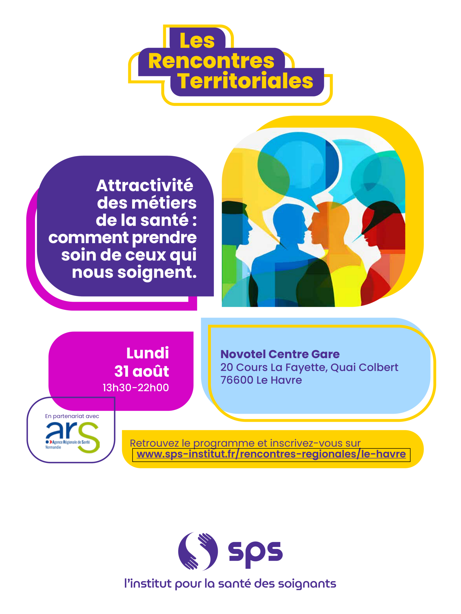 Rencontres territoriales - Santé des soignants - le 31/08/2026 au Havre de 13h30 à 22h00